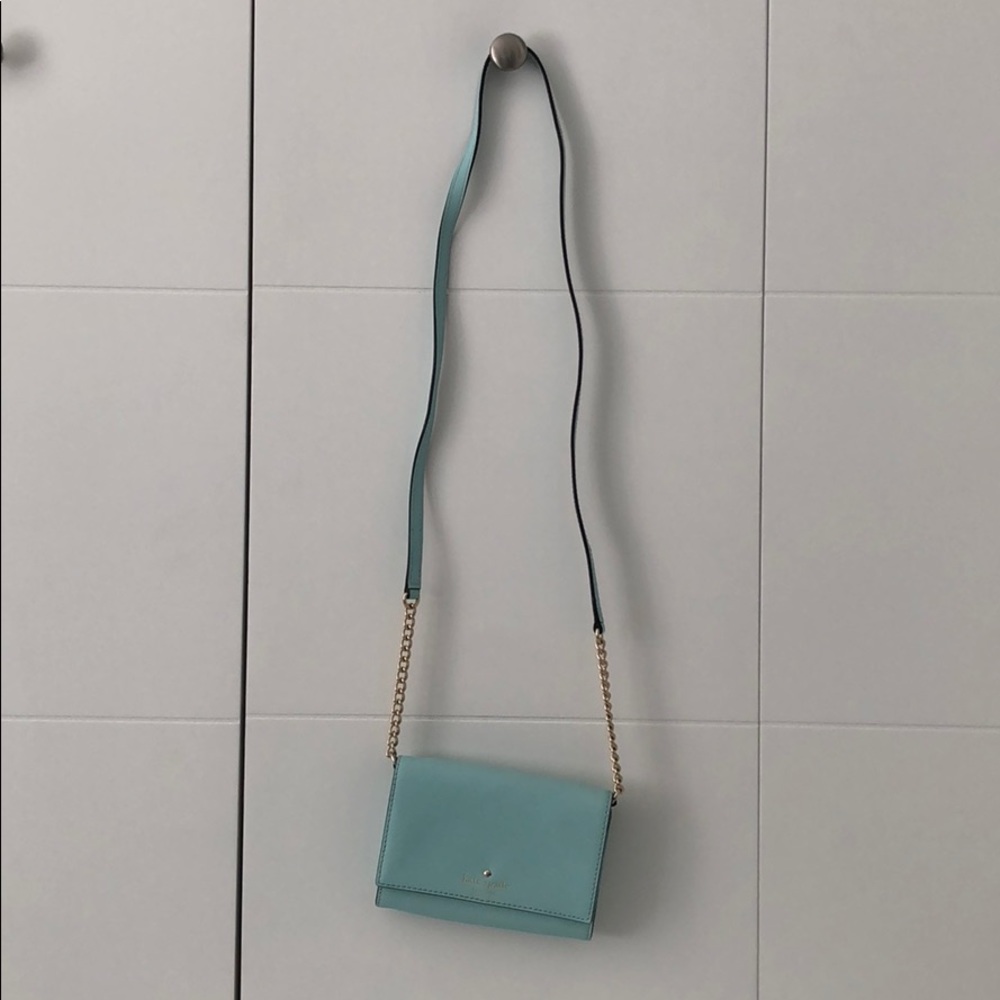 Turquoise Kate spade cross body bag